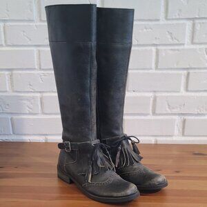 NWOT Mattise tall riding style kiltie boots